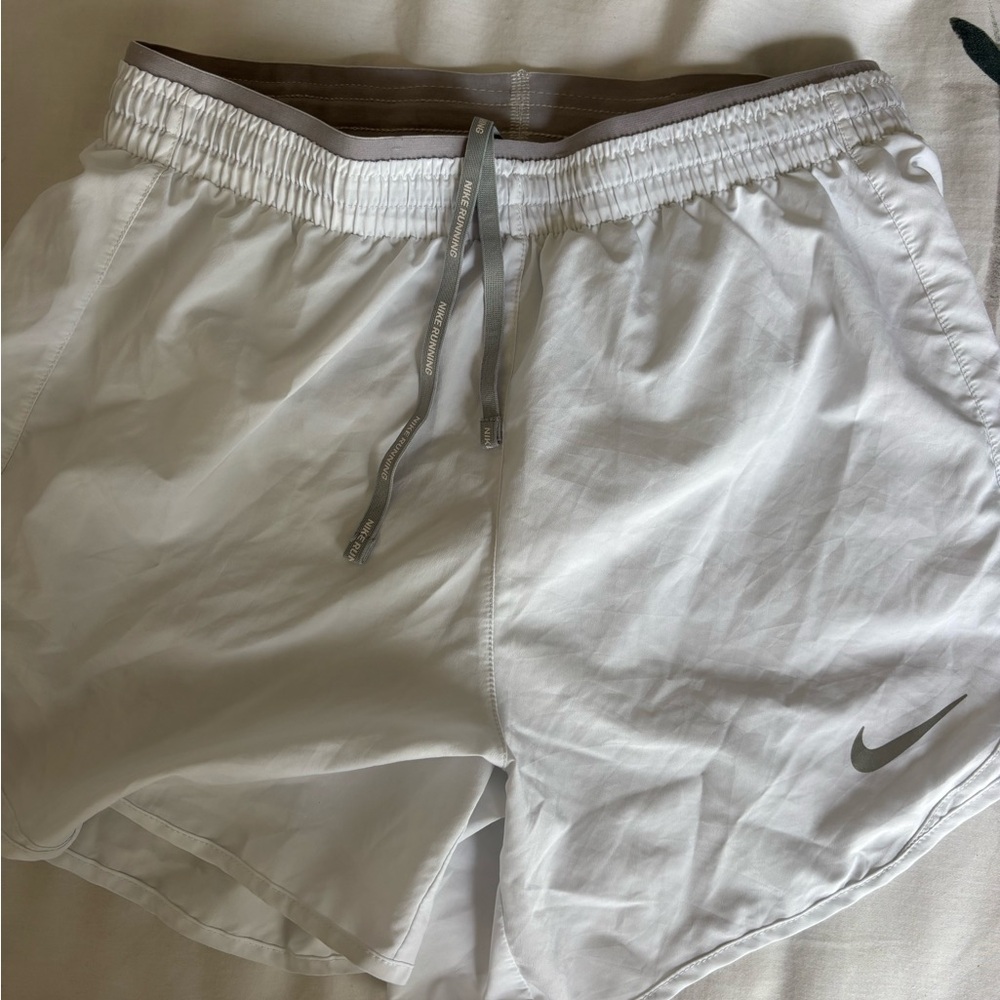 Nike White Athletic Shorts